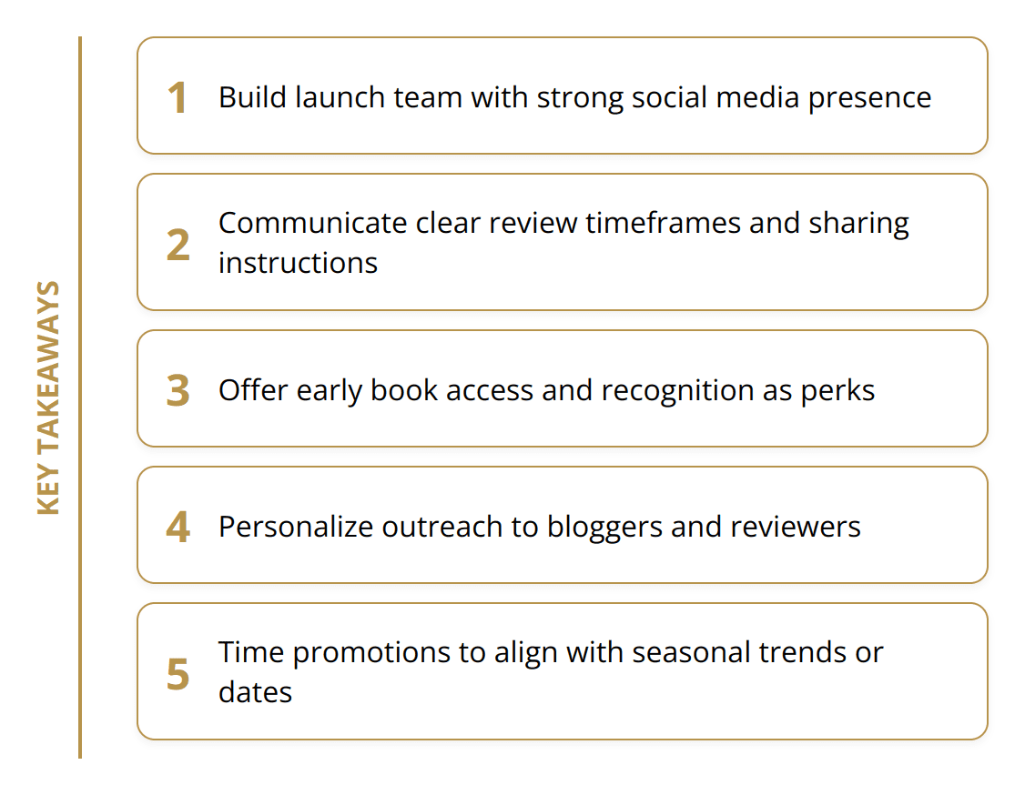 Key Takeaways - How to Acquire Book Reviews Effectively