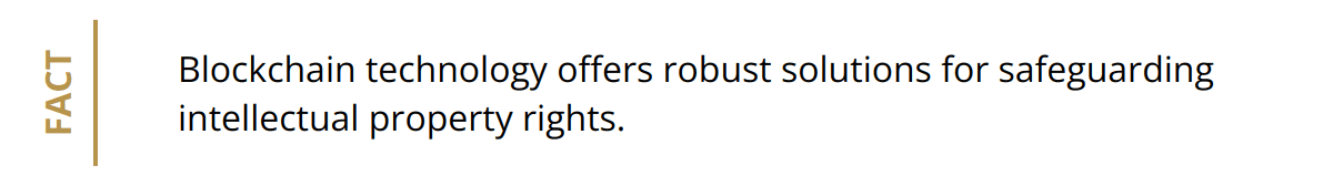 Fact - Blockchain technology offers robust solutions for safeguarding intellectual property rights.